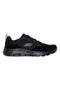 Schwarze Sneaker mit gepolsterter SKECHERS FLEX ADVANTAGE 5.0-Innensohle
