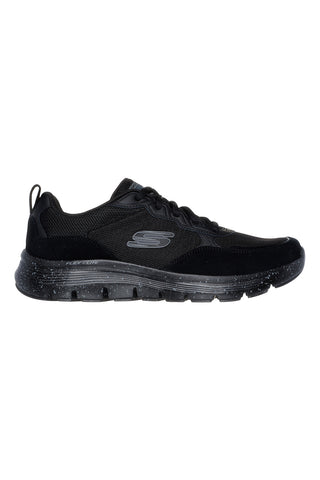Schwarze Sneaker mit gepolsterter SKECHERS FLEX ADVANTAGE 5.0-Innensohle