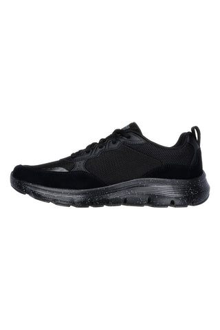 Schwarze Sneaker mit gepolsterter SKECHERS FLEX ADVANTAGE 5.0-Innensohle