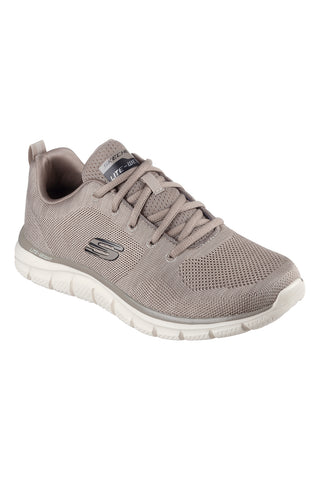 Beigefarbene Sneakers mit Memory-Schaum Skeachers Track Front Runner