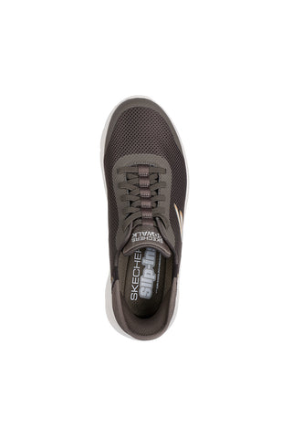 Skechers Go Walk Flex Hans Up braune Turnschuhe