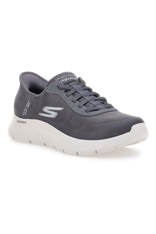 Sneakers Grigie Con Slip-Ins Skechers Go Walk Flex Smooth Motion