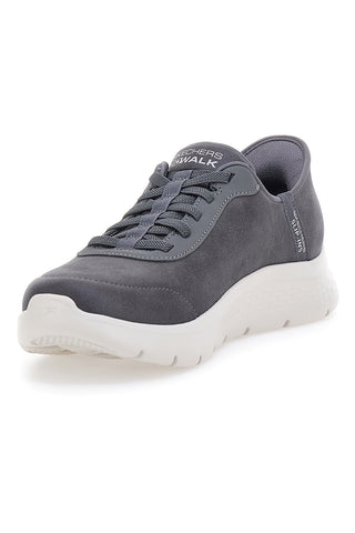 Sneakers Grigie Con Slip-Ins Skechers Go Walk Flex Smooth Motion