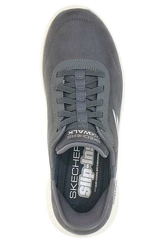 Graue Sneakers mit Slip-Ins Skechers Go Walk Flex Smooth Motion