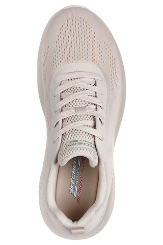Beigefarbene vegane Sneakers mit perforiertem Obermaterial SKECHERS BOBS INFINITY VAPOR EXACT