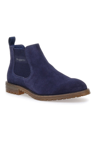 Stivaletti Beatles Blu In Vera Pelle Bugatti 311AOB311400