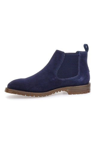 Blaue Beatles-Stiefeletten aus echtem Leder Bugatti 311AOB311400
