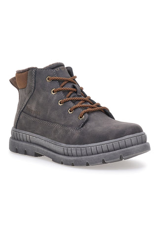 Dunkelbraune hohe Schnürschuhe BUGATTI 321AGB385000