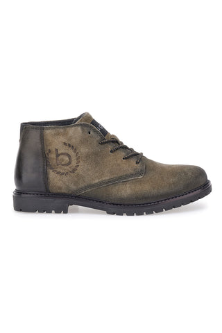 Dunkelgrüne Schnürschuhe Bugatti 321AOJ301432
