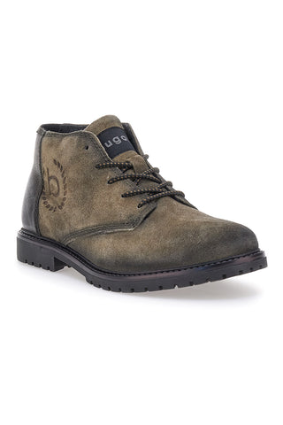 Dunkelgrüne Schnürschuhe Bugatti 321AOJ301432
