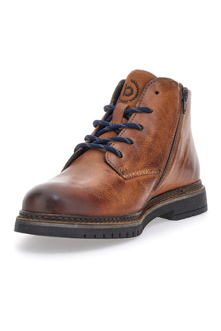 Braune Stiefeletten mit seitlichem Reißverschluss Bugatti 331AON313200