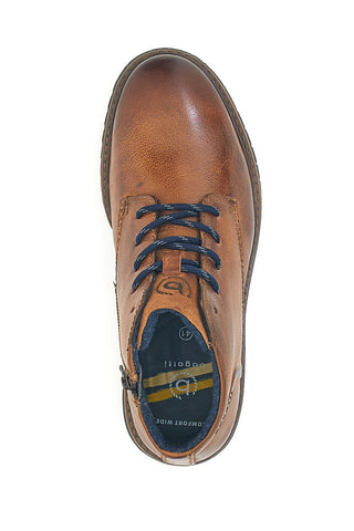 Braune Stiefeletten mit seitlichem Reißverschluss Bugatti 331AON313200