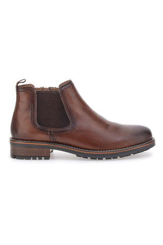 Hoher Schnürschuh Altemberg 2412 aus braunem Echtleder