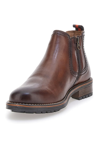 Scarpa Stringata Alta In Vera Pelle Marrone Altemberg 2412