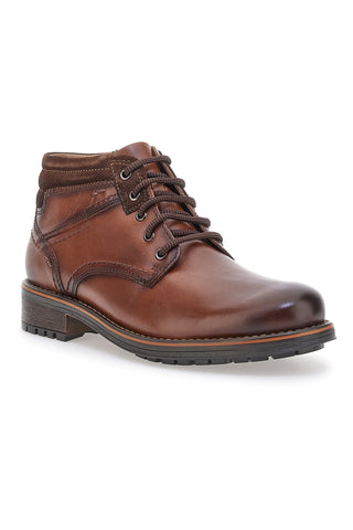 Hoher Schnürschuh Altemberg 2412 aus braunem Echtleder