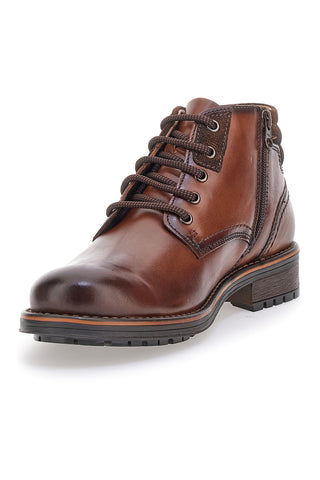 Hoher Schnürschuh Altemberg 2412 aus braunem Echtleder