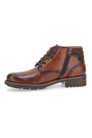 Hoher Schnürschuh Altemberg 2412 aus braunem Echtleder