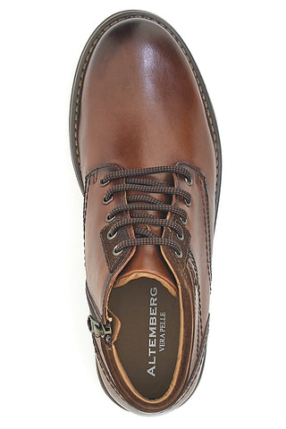 Hoher Schnürschuh Altemberg 2412 aus braunem Echtleder