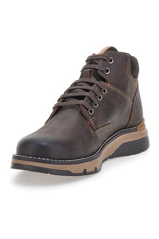 Scarpa Stringata Alta In Vera Pelle Marrone Altemberg 2432