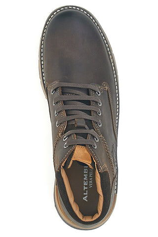 Hoher Schnürschuh Altemberg 2432 aus braunem Echtleder