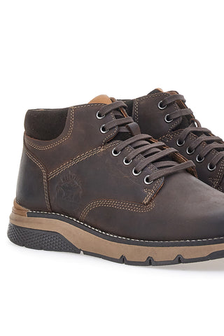 Hoher Schnürschuh Altemberg 2432 aus braunem Echtleder