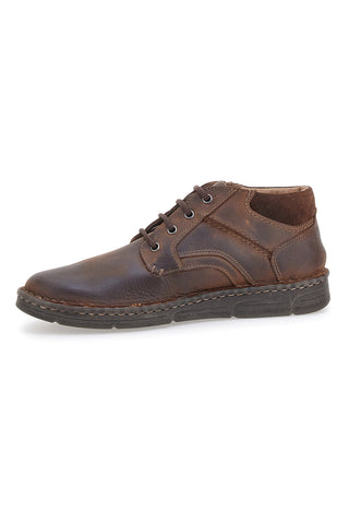 Scarpa Stringata Alta In Vera Pelle Marrone Altemberg 2414