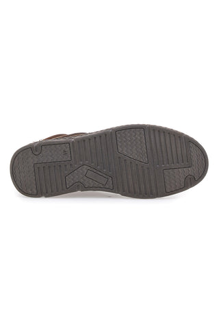 Scarpa Stringata Alta In Vera Pelle Marrone Altemberg 2414