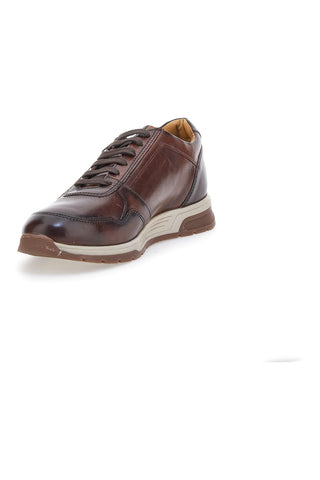 Braune Schnürschuhe mit Zierreißverschluss ALTEMBERG 2401