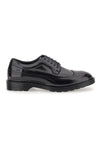 Schwarze Schnürschuhe mit Duilio Gian Marco Venturi-Dekoration