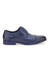 Elegante blaue Schnürschuhe mit Zehenkappe und Nazareno Gabrielli-Verarbeitung 4971