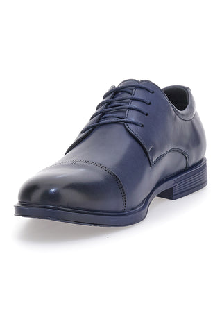 Elegante blaue Schnürschuhe mit Zehenkappe und Nazareno Gabrielli-Verarbeitung 4971