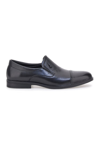 Elegante schwarze Mokassins mit Zehenkappe Nazareno Gabrielli 4901