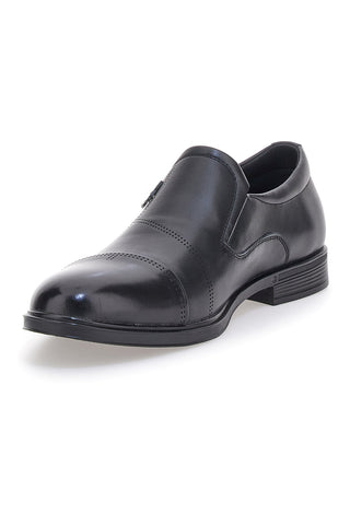 Elegante schwarze Mokassins mit Zehenkappe Nazareno Gabrielli 4901