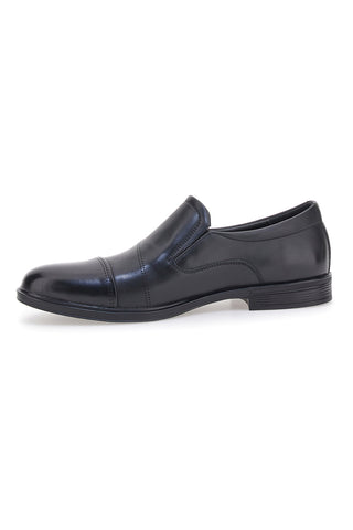 Elegante schwarze Mokassins mit Zehenkappe Nazareno Gabrielli 4901