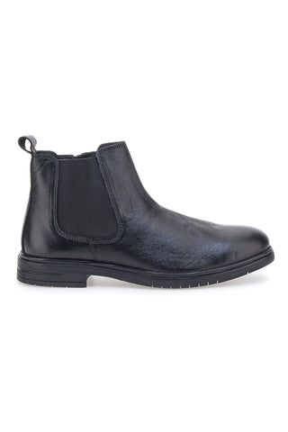 Schwarze Beatles-Stiefeletten mit Reißverschluss Max Dillan 600