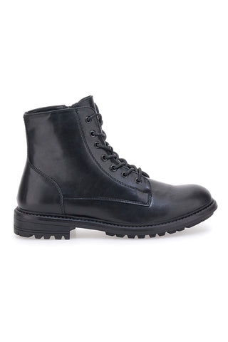 Schwarze Kampfstiefel mit seitlichem Reißverschluss Johes Land 200381