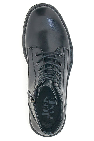 Schwarze Kampfstiefel mit seitlichem Reißverschluss Johes Land 200381