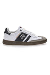 Sneakers bianche con bande laterali nere COTTON BELT RFM426H10