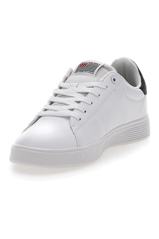 Sneakers Bianche con Dettaglio Nero COTTON BELT CBM424A54