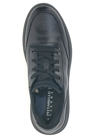 Schwarze Schnürschuhe aus echtem Leder mit Memory Foam-Innensohle PITTARELLO TIERRA 22105792