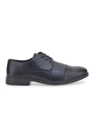 Schwarze spitze Schnürschuhe LONGFORD TRAK9933
