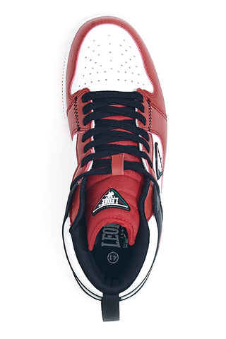 Sneakers rosso/nero mid casual Leone M075S9