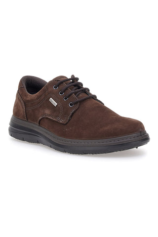 Braune Schnürschuhe aus echtem Wildleder Imac 651428