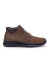 Scarpe Stringate Alte Marrone Fango In Vera Pelle Imac 652250