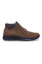 Scarpe Stringate Alte Marrone Fango In Vera Pelle Imac 652250