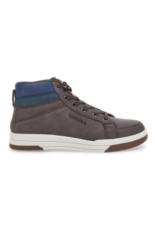 Braune, mittelhohe Sneakers mit seitlichem Logo CARRERA CAM23704