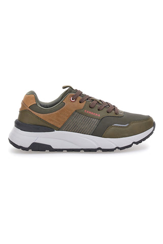 Grüne Sneakers mit braunen Details CARRERA CAM43900