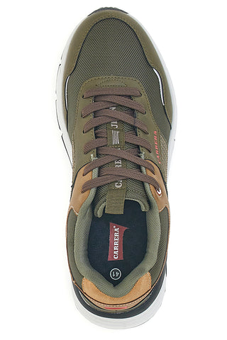 Grüne Sneakers mit braunen Details CARRERA CAM43900