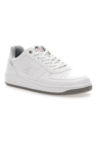 Weiße Turnschuhe mit Schnürsenkeln US Grand Polo GPM424707J