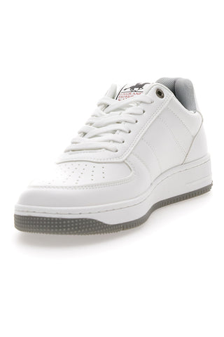 Weiße Turnschuhe mit Schnürsenkeln US Grand Polo GPM424707J